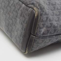 Pre Owned Goyard Grey Goyardine Coated Canvas and Leather Artois MM Tote