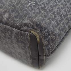Pre Owned Goyard Grey Goyardine Coated Canvas and Leather Artois MM Tote
