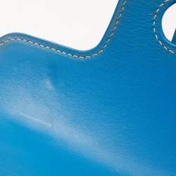Goyard Blue Goyardine Coated Canvas and Leather Saigon PM Top Handle Bag