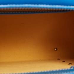 Goyard Blue Goyardine Coated Canvas and Leather Saigon PM Top Handle Bag