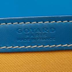Goyard Blue Goyardine Coated Canvas and Leather Saigon PM Top Handle Bag
