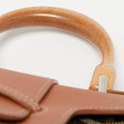 مملوكة مسبقًا Goyard Tan/Brown Goyardine Coated Canvas And Leather Mini Saigon Top Handle Bag