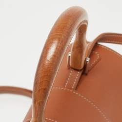 مملوكة مسبقًا Goyard Tan/Brown Goyardine Coated Canvas And Leather Mini Saigon Top Handle Bag