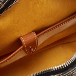 Goyard Brown/Black Goyardine Coated Canvas Saint Jeanne PM Satchel