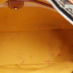 Goyard Brown/Black Goyardine Coated Canvas Saint Jeanne PM Satchel