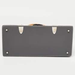 Goyard Grey Goyardine Coated Canvas and Leather Saigon MM Top Handle Bag