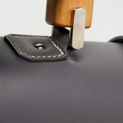 Goyard Grey Goyardine Coated Canvas and Leather Saigon MM Top Handle Bag