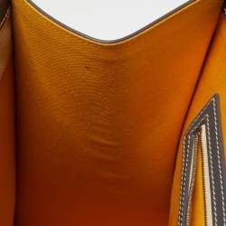 Goyard Grey Goyardine Coated Canvas and Leather Saigon MM Top Handle Bag