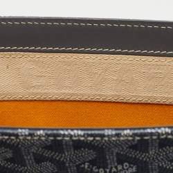 Goyard Grey Goyardine Coated Canvas and Leather Saigon MM Top Handle Bag