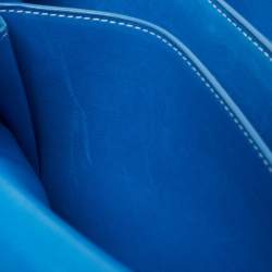 Pre Owned Goyard Blue Ciel Leather 233 Shoulder Bag