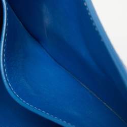Pre Owned Goyard Blue Ciel Leather 233 Shoulder Bag