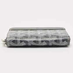 Pre Owned Goyard Grey Goyardine Coated Canvas Coin Purse