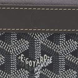 Pre Owned Goyard Grey Goyardine Coated Canvas Coin Purse