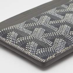 Pre Owned Goyard Grey Goyardine Coated Canvas and Leather Saint Sulpice Card Holder