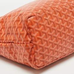 Goyard Orange Goyardine Coated Canvas and Leather Saint Louis PM Tote