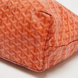 Goyard Orange Goyardine Coated Canvas and Leather Saint Louis PM Tote