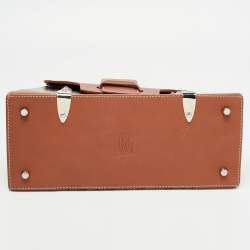 Goyard Brown Coated Canvas and Leather PM Saigon Top Handle Bag