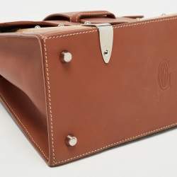 Goyard Brown Coated Canvas and Leather PM Saigon Top Handle Bag