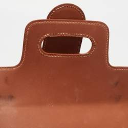 Goyard Brown Coated Canvas and Leather PM Saigon Top Handle Bag