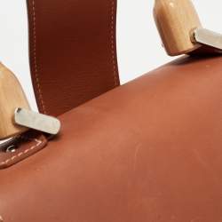Goyard Brown Coated Canvas and Leather PM Saigon Top Handle Bag