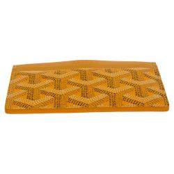 Goyard Yellow Goyardine Coated Canvas and Leather Saint Sulpice Card Holder