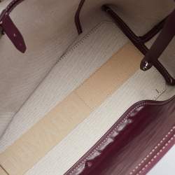 Pre Owned Goyard Burgundy Goyardine Coated Canvas and Leather Bellechasse PM Tote