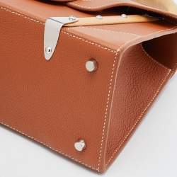Goyard Tan Leather PM Saigon Top Handle Bag