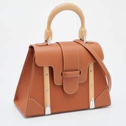 Goyard Tan Leather PM Saigon Top Handle Bag
