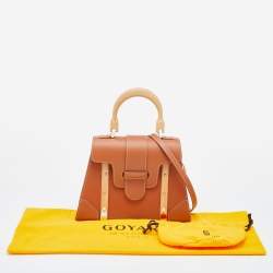 Goyard Tan Leather PM Saigon Top Handle Bag
