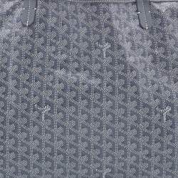 Pre Owned Goyard Grey Goyardine Coated Canvas and Leather Saint Louis GM Tote