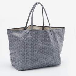 Pre Owned Goyard Grey Goyardine Coated Canvas and Leather Saint Louis GM Tote