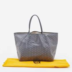 Pre Owned Goyard Grey Goyardine Coated Canvas and Leather Saint Louis GM Tote