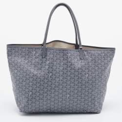 Pre Owned Goyard Grey Goyardine Coated Canvas and Leather Saint Louis GM Tote