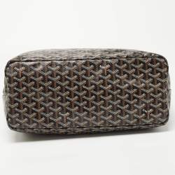 Pre Owned Goyard Brown Goyardine Coated Canvas and Leather Saint Louis PM Tote