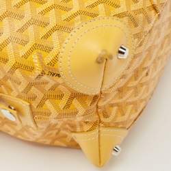 Goyard Yellow Goyardine Coated Canvas and Leather Boeing 30 Bag
