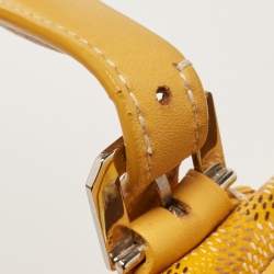 Goyard Yellow Goyardine Coated Canvas and Leather Boeing 30 Bag
