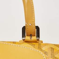 Goyard Yellow Goyardine Coated Canvas and Leather Boeing 30 Bag