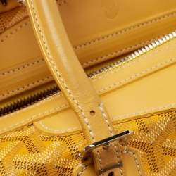 Goyard Yellow Goyardine Coated Canvas and Leather Boeing 30 Bag