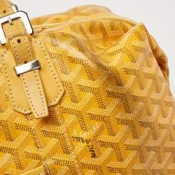 Goyard Yellow Goyardine Coated Canvas and Leather Boeing 30 Bag