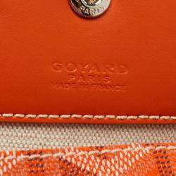 Goyard Orange Goyardine Coated Canvas and Leather Saint Louis PM Tote
