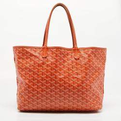 Goyard Orange Goyardine Coated Canvas and Leather Saint Louis PM Tote