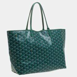 Goyard Green Goyardine Coated Canvas and Leather Saint Louis PM Tote