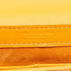 Pre Owned Goyard Yellow Goyardine Coated Canvas and Leather 233 PM Shoulder Bag
