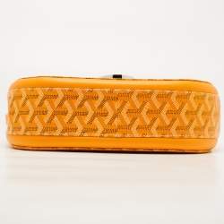 Pre Owned Goyard Yellow Goyardine Coated Canvas and Leather 233 PM Shoulder Bag