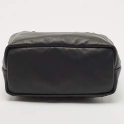 Pre Owned Goyard Black Leather Mini Anjou Tote