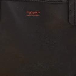 Pre Owned Goyard Black Leather Mini Anjou Tote