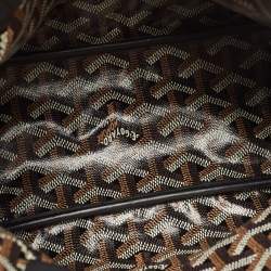Pre Owned Goyard Black Leather Mini Anjou Tote