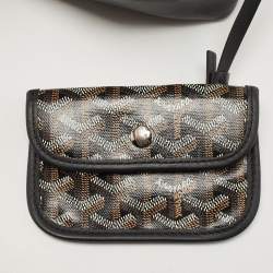 Pre Owned Goyard Black Leather Mini Anjou Tote