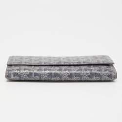 Pre Owned Goyard Grey Goyardine Coated Canvas Varenne Continental Wallet