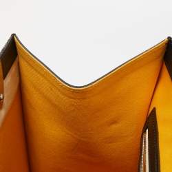 Pre Owned Goyard Black Goyardine Coated Canvas and Leather Saigon MM Top Handle Bag